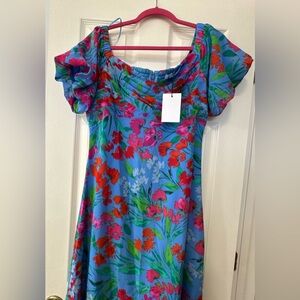 Sugarlips Floral Blue Dress